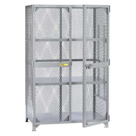Bulk Storage Locker, 61 in W, 33 in D, 78 in H, (1) Tier, (1) Wide, Gray