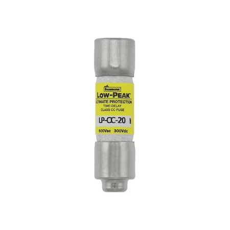 CC Class, Time-Delay, 20A, 600V AC, Non-Indicating