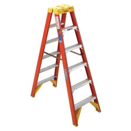 4 ft Fiberglass Twin Stepladder, 300 lb Capacity