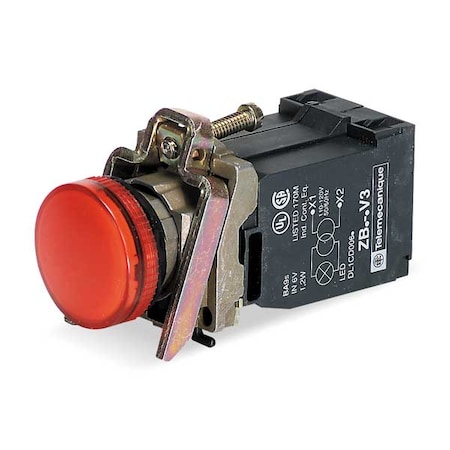 Pilot Light Complete, Red, Incandescent