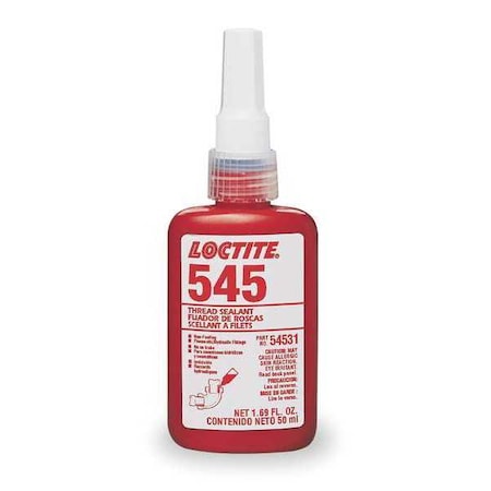Pipe Thread Sealant 1.7 fl oz, Bottle, 545, Purple, Liquid