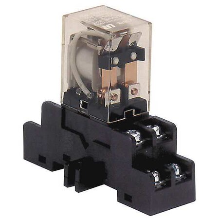 Relay Module 120Vac 12Ma DPDT w/ Base, Relay, -