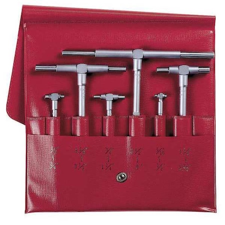 Telescoping Gage Set,6 Pc,0.315 to 6In