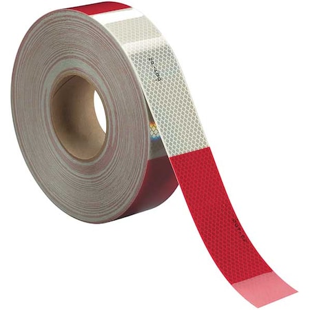 Conspicuity,Cut,2 In,Red/White,Truck