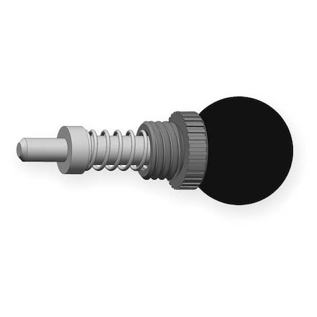 Pop Pin Weld On Barrel, 5/16" Tip Dia., 0.600"L, Ball Knob