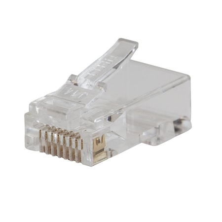 Pass-Thru Modular Data Plug, CAT5E, 50-Pack