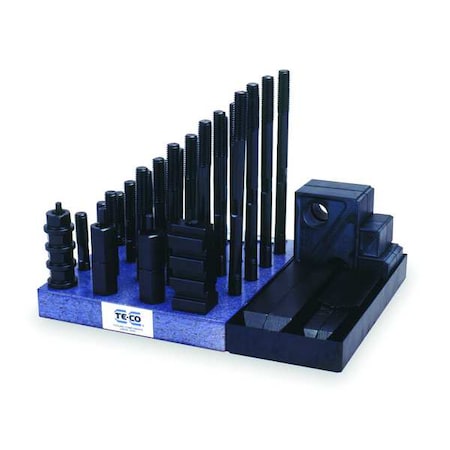 Clamping Kit,Super,5/8,1 In,51 Pcs