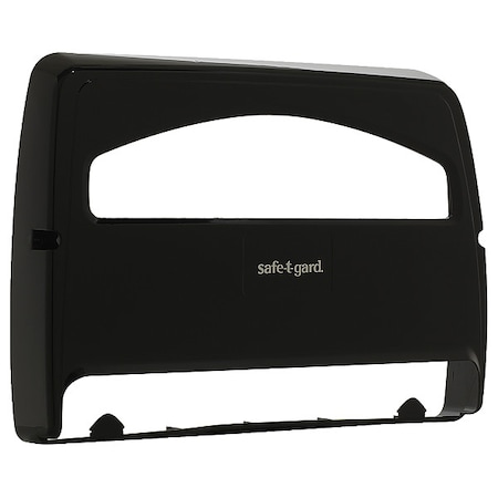 Toilet Seat Cover Dispenser, safe-t-gard, 1/2 Fold, 250, Black, Plastic