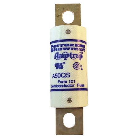Semiconductor Fuse, 80A, Fast-Acting, 500V AC, Bolt-On