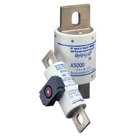 Semiconductor Fuse, 500A, Fast-Acting, 500V AC, Bolt-On
