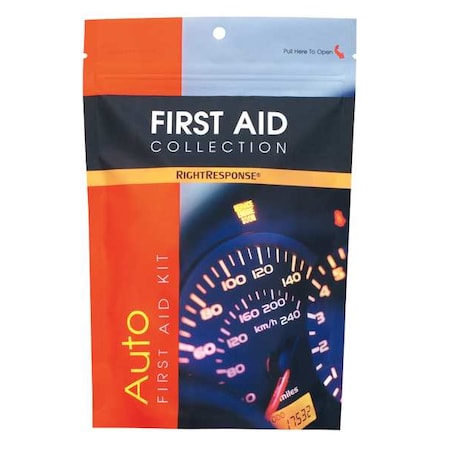 First Aid Kit and Housing, Plastic Bag, 35 Components, 5 People Served