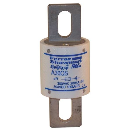 Semiconductor Fuse, 300A, Fast-Acting, 300V AC, Bolt-On