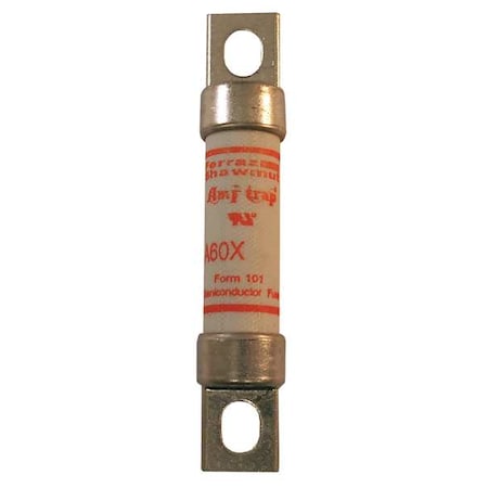 Semiconductor Fuse, 50A, Fast-Acting, 600V AC, Bolt-On