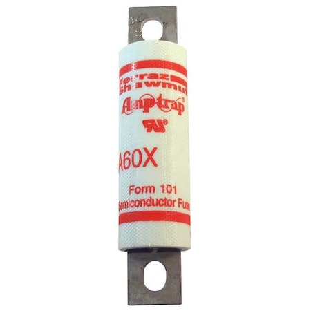 Semiconductor Fuse, 80A, Fast-Acting, 600V AC, Bolt-On
