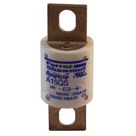 Semiconductor Fuse, 100A, Fast-Acting, 150V AC, Bolt-On