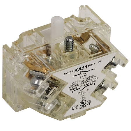 Contact Block, Clear, SPDT, 30 mm