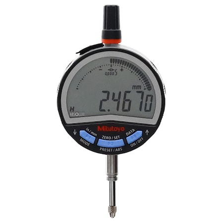 Digital Indicator,0 to 12.7mm Range,Flat