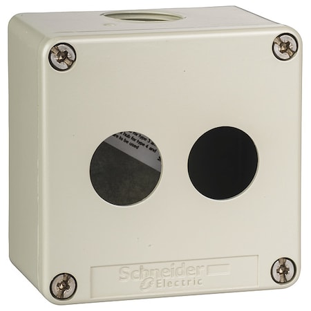 CtrlStationEnclosur,22mm,2Hole,DiCstZinc