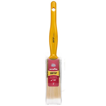 1" Trim/Wall Soft, Synthetic Bristle, Paint Brush, Plastic Handle