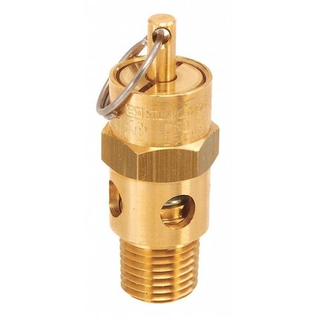 Air Safety Valve, 1/4 In Inlet, 150 psi, Valve Type: Soft Seat