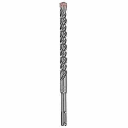 2-Cutter Hammer Drill Bit 1/2" x 8"L, SDS Plus