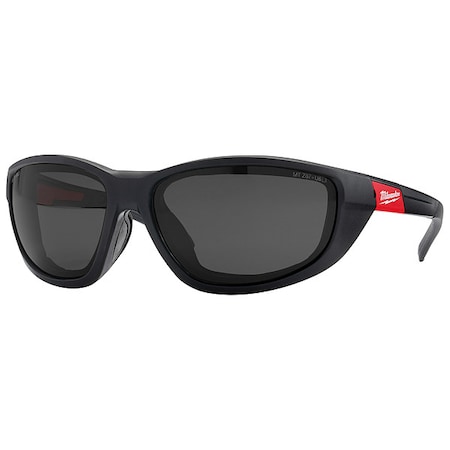 Polarized Performance Safety Glasses w/Gasket, Black Lens, Anti-Fog & Anti-Scratch Lens