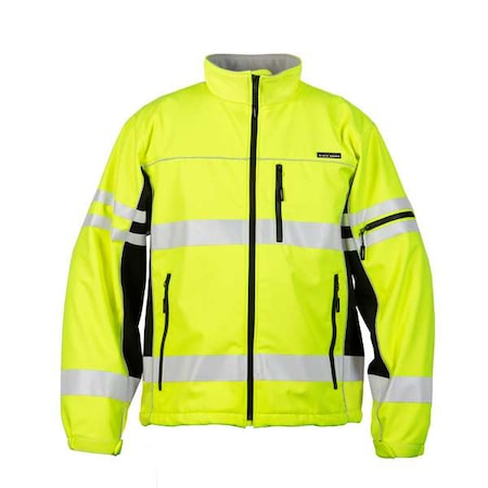 Jacket, Polyester, Class 3 R, Lime, 3XL