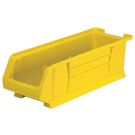 Storage Bin, Plastic, Yellow, 7 in H, 8 1/4 in W, 23 7/8 in L