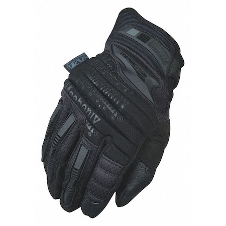 Tactical Glove, EVA Foam and D3O(R) Palm, 12" Length, Extended Neoprene Cuff, Full Finger, Black