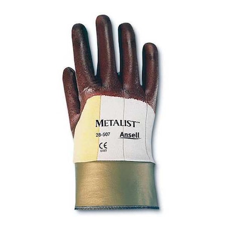 Cut-Resistant Coated Gloves, Cut Level A2 ,Nitrile ,Smooth ,M,L