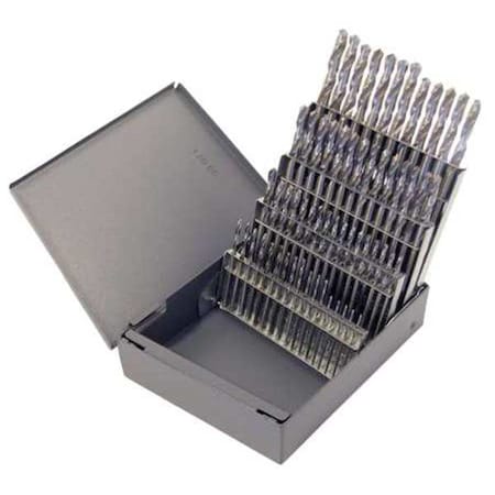60PC 118 Deg General Purpose Screw Machine Length Drill Set Chicago-Latrobe 157 Bright HSS,N1-No 60