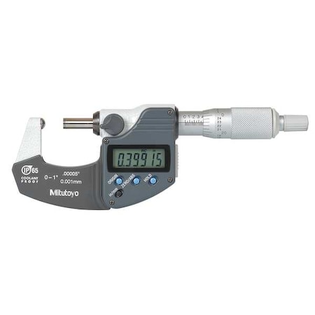 Digital Micrometer,0 to 1",SPC