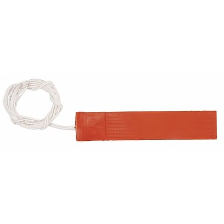 Strip Heater, Silicone Rubber, 120V, Width: 2 in