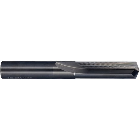 140 Degree Solid Carbide Straight Flute Drill Chicago-Latrobe 769 Bright Carbide RHC 17/64