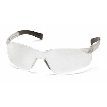 Mini Ztek, Safety Glasses, Anti-Scratch, Clear Lens, Clear Frame, Frameless