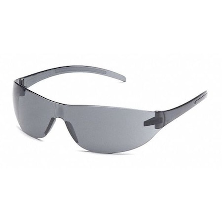 ALAIR(R), Safety Glasses, Anti-Scratch, Gray Lens, Gray Frame, Frameless