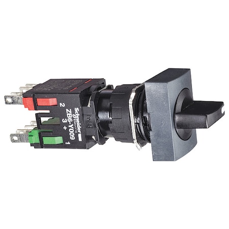 Selector Switch, 3 Pos, 16 mm, Black