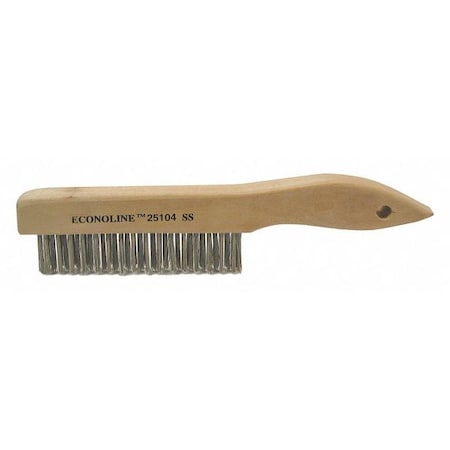 Scratch Brush .012 Stainless Steel Fill Shoe Handle 4x16 Rows