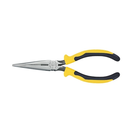 7 5/16 in J203 Needle Nose Plier,Side Cutter Plastic Dipped Handle