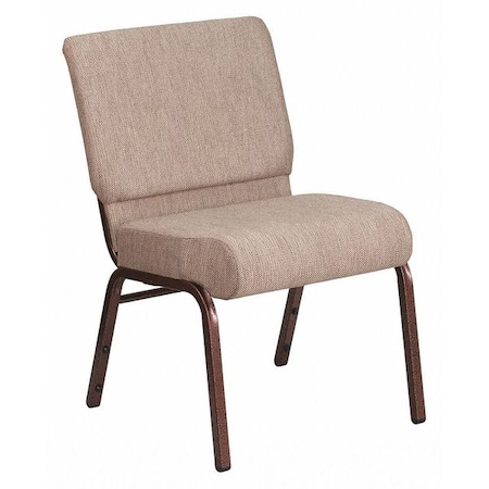 Hercules Church Chair, 21-1/4 in W 25" L 33" H, Fabric Seat