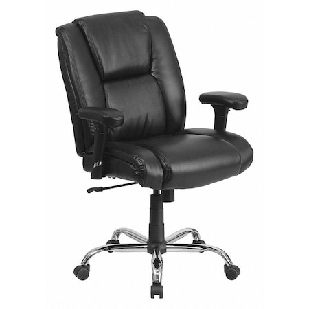 Hercules Task Office Chair, Black Back, 29-1/4 in W 30" L 44" H, Adjustable Padded