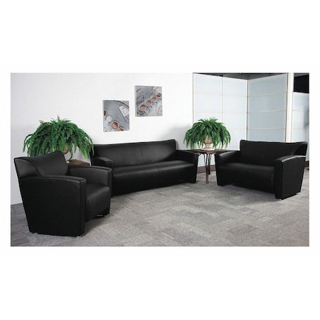 Living Room Set, 30" x 31-1/4", Upholstery Color: Black