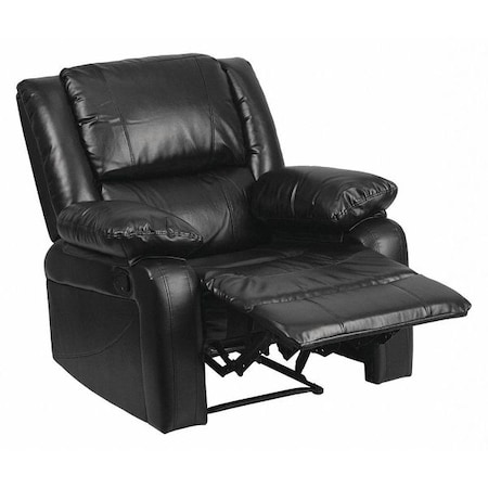 Recliner, 31" to 64" x 26" to 36", Upholstery Color: Black