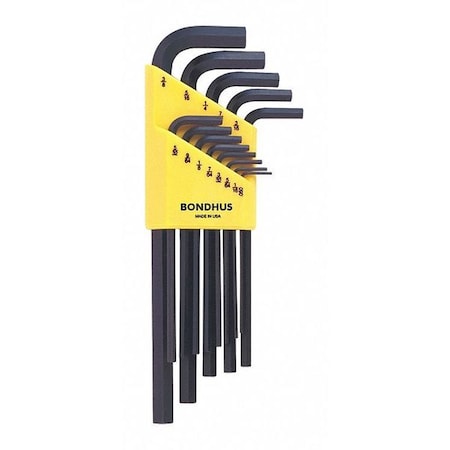 13 Piece SAE L-Shape Hex Key Set, 12137