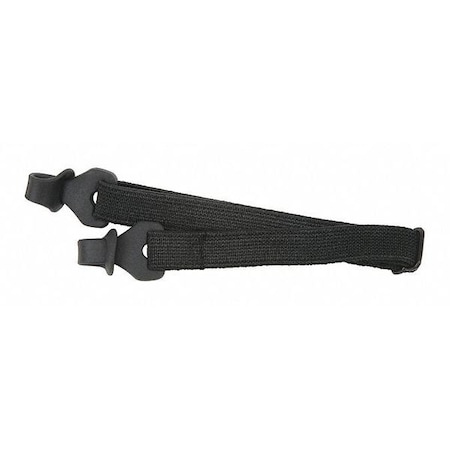 Eyeglass Elastic Strap Black, Black, 4 in Length, Rubber, Loop Attachment