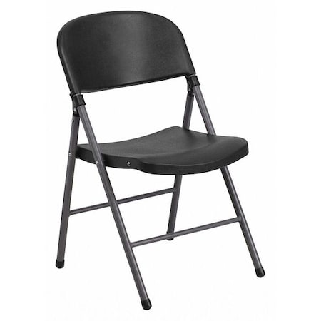 Black Plastic Folding Chair