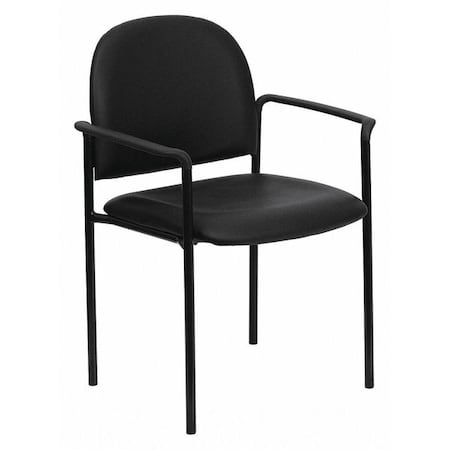 Black Vinyl Stack Chair