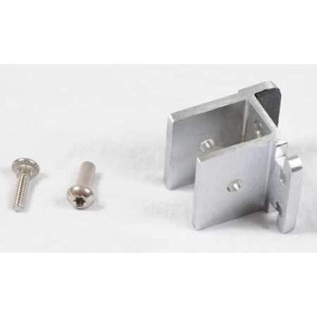 1-1/2" x 2" Inswing Door Stop and Keeper, Aluminum Alloy