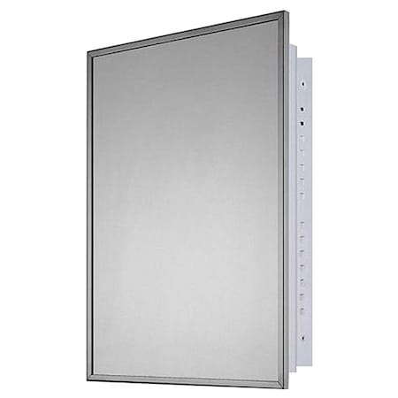 16" x 22" Residential Recessed Mounted SS Framed Medicine Cabinet
