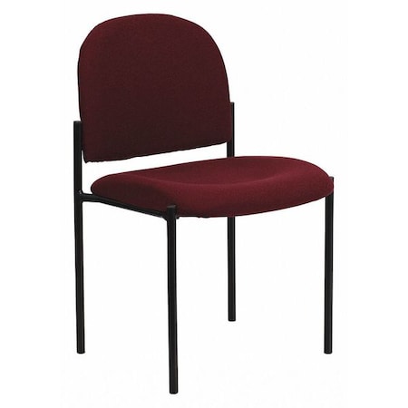 Burgundy Fabric Stack Chair